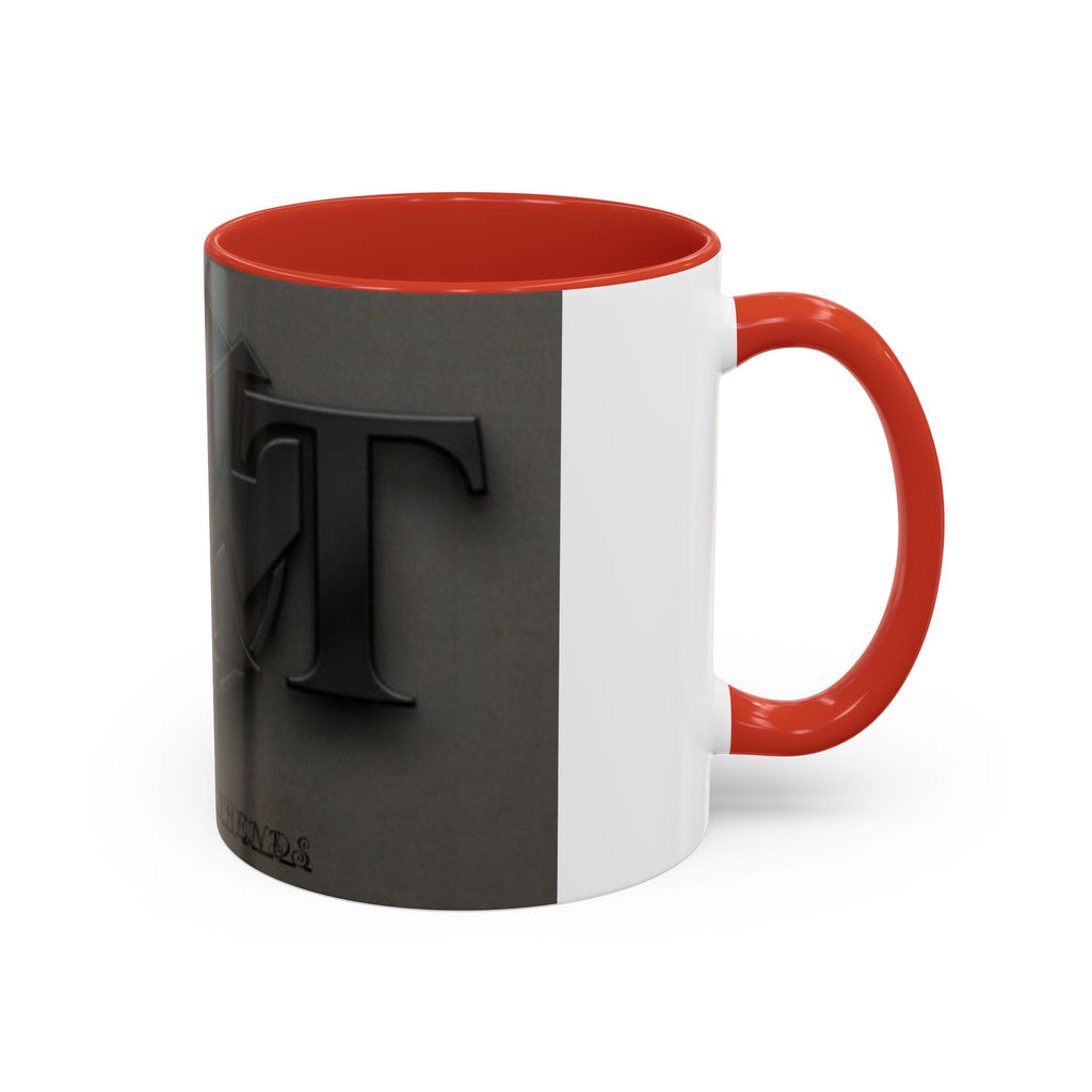Black Emblem Coffee Mug — Bold 3D Crest Accent Mug