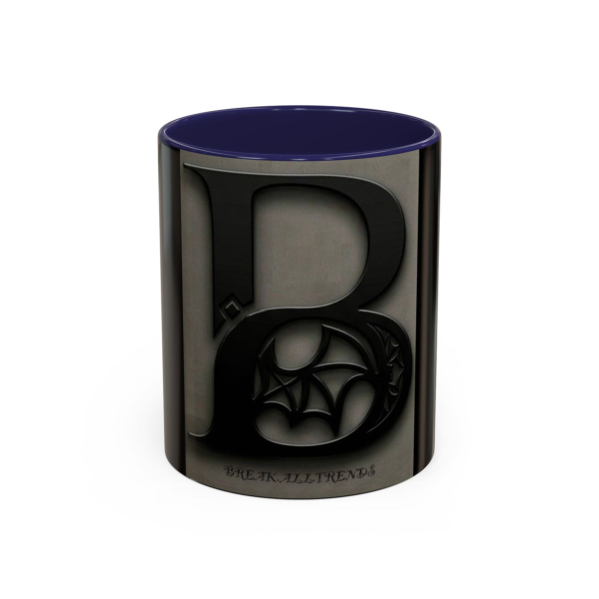 Gothic Letter B Coffee Mug – Monogram Initial Accent Mug (11oz / 15oz)