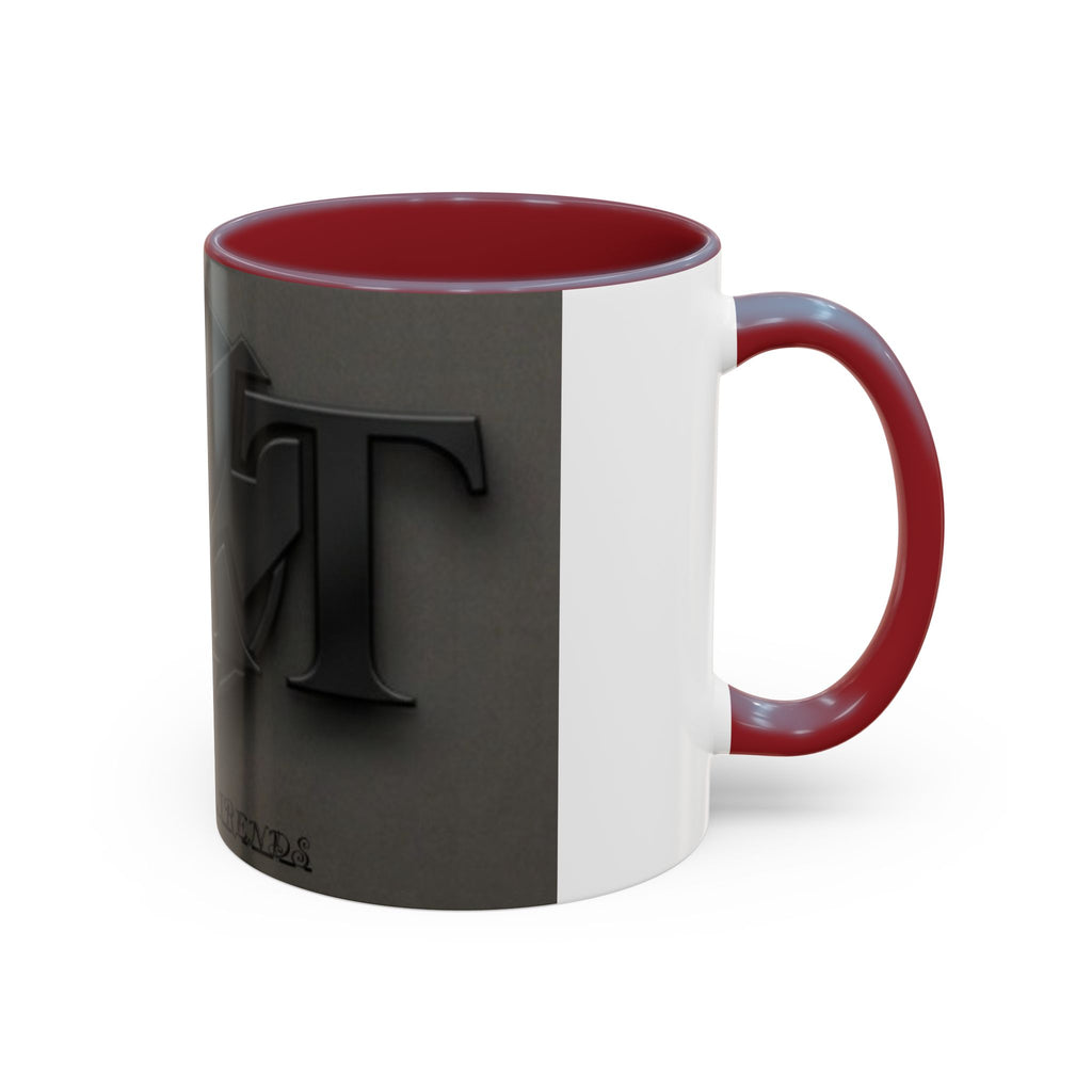 Black Emblem Coffee Mug — Bold 3D Crest Accent Mug