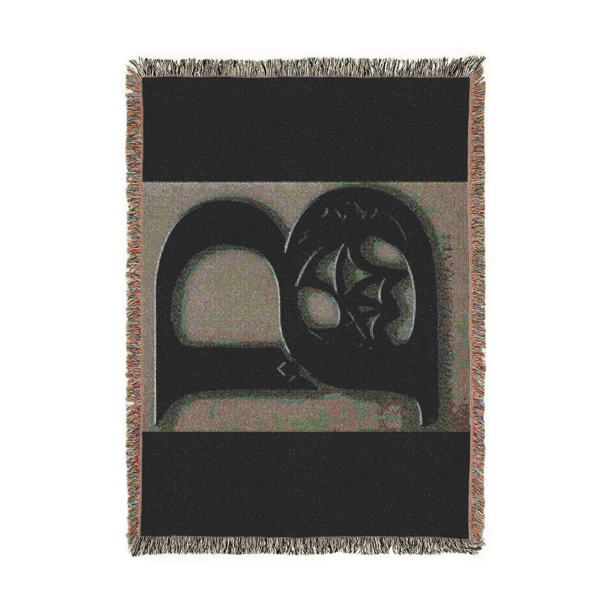 Monogram 'B' Woven Throw Blanket — Classic Initial Decor