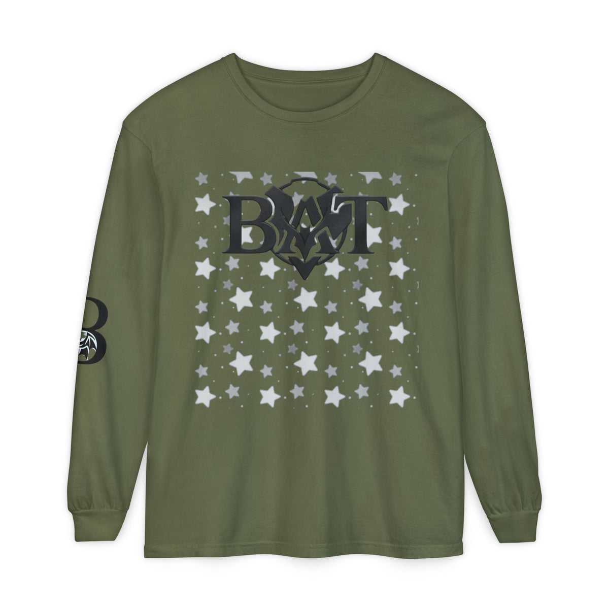 Bat Logo Starfield Long Sleeve Tee