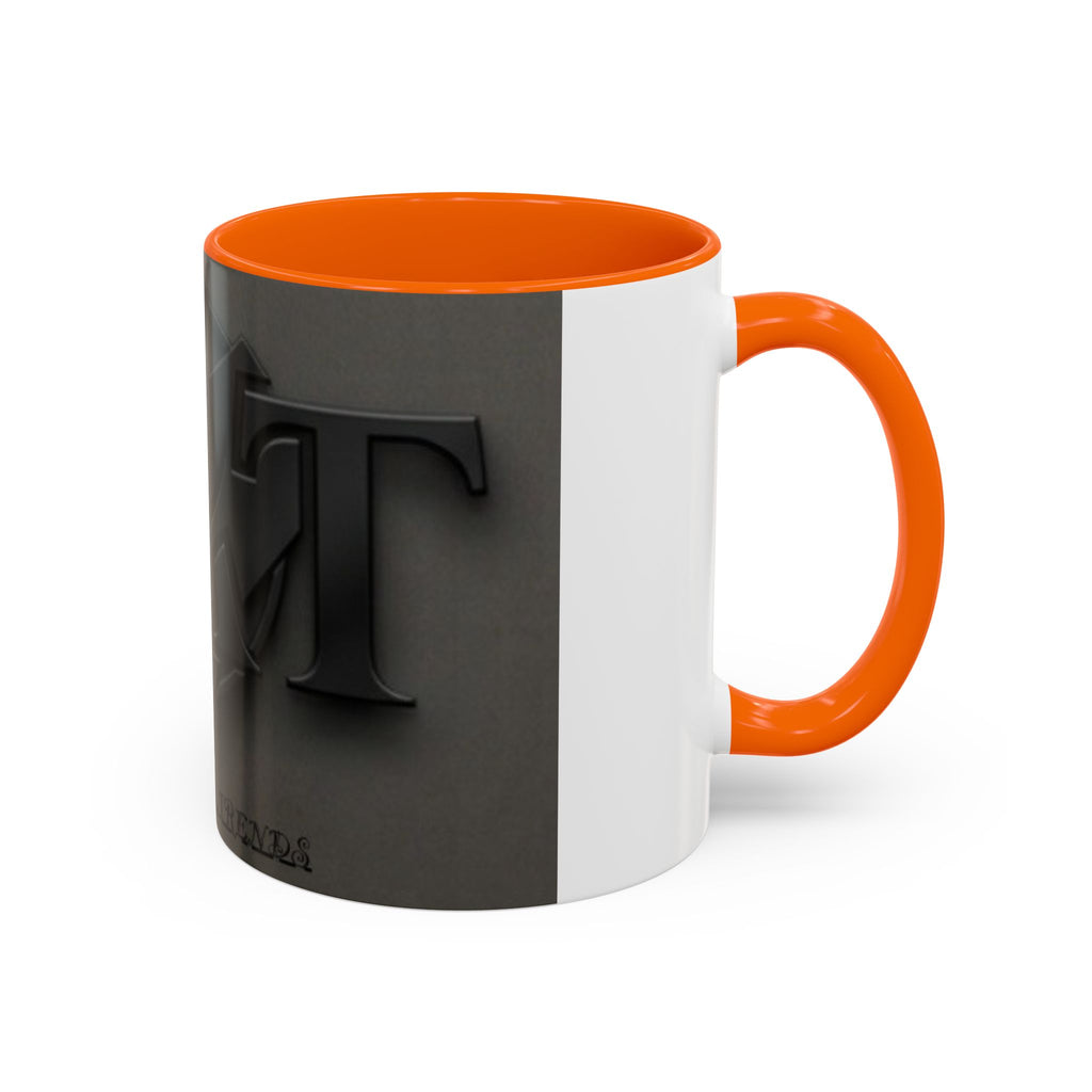 Black Emblem Coffee Mug — Bold 3D Crest Accent Mug