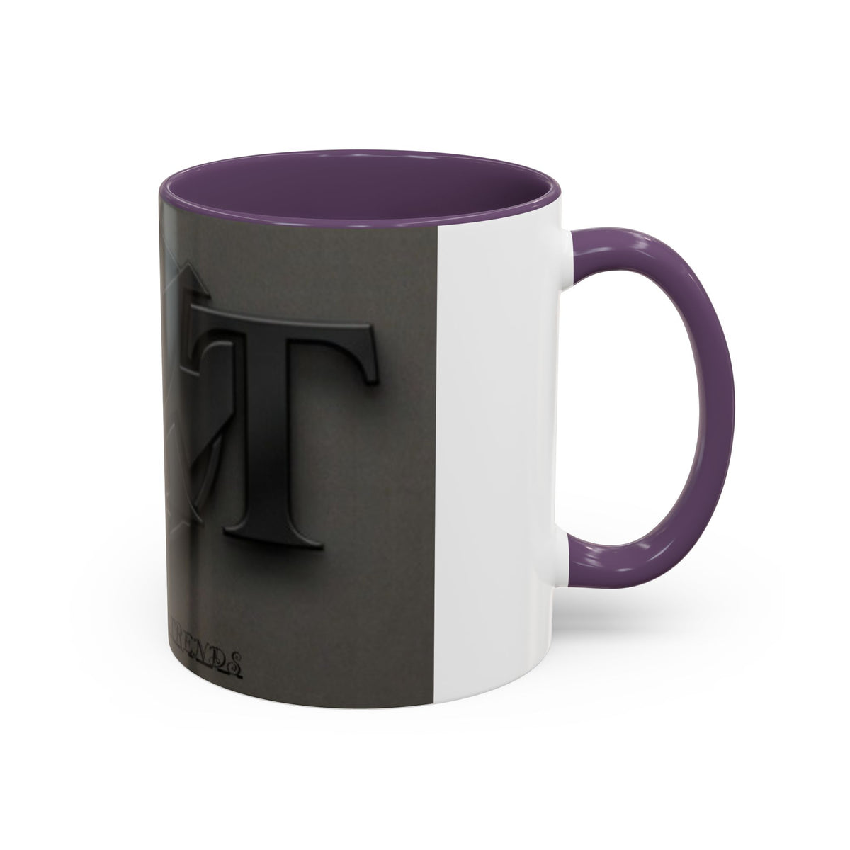 Black Emblem Coffee Mug — Bold 3D Crest Accent Mug