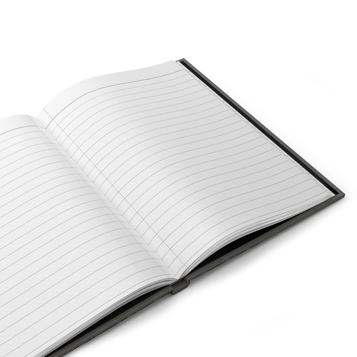 Monogram Embossed Hardcover Journal – Matte Lined Notebook (T / B Initial)