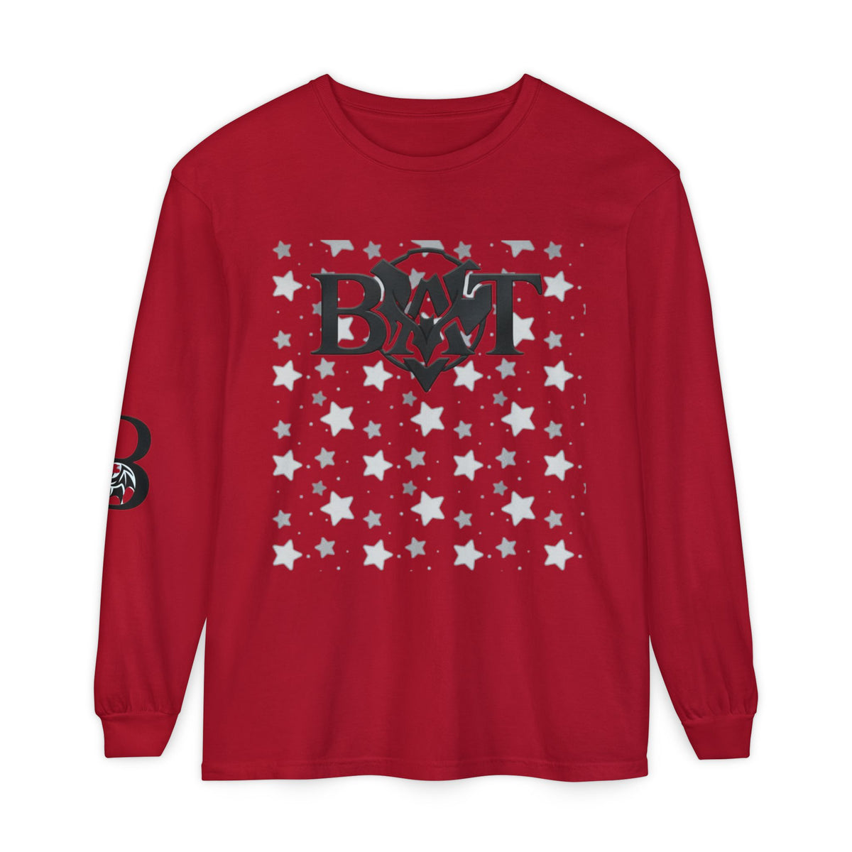 Bat Logo Starfield Long Sleeve Tee