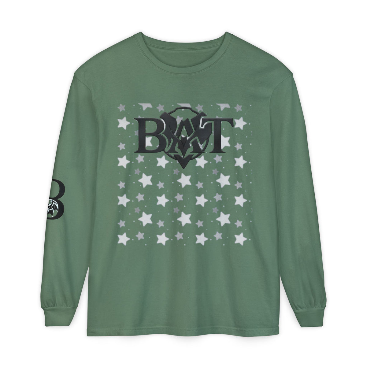 Bat Logo Starfield Long Sleeve Tee