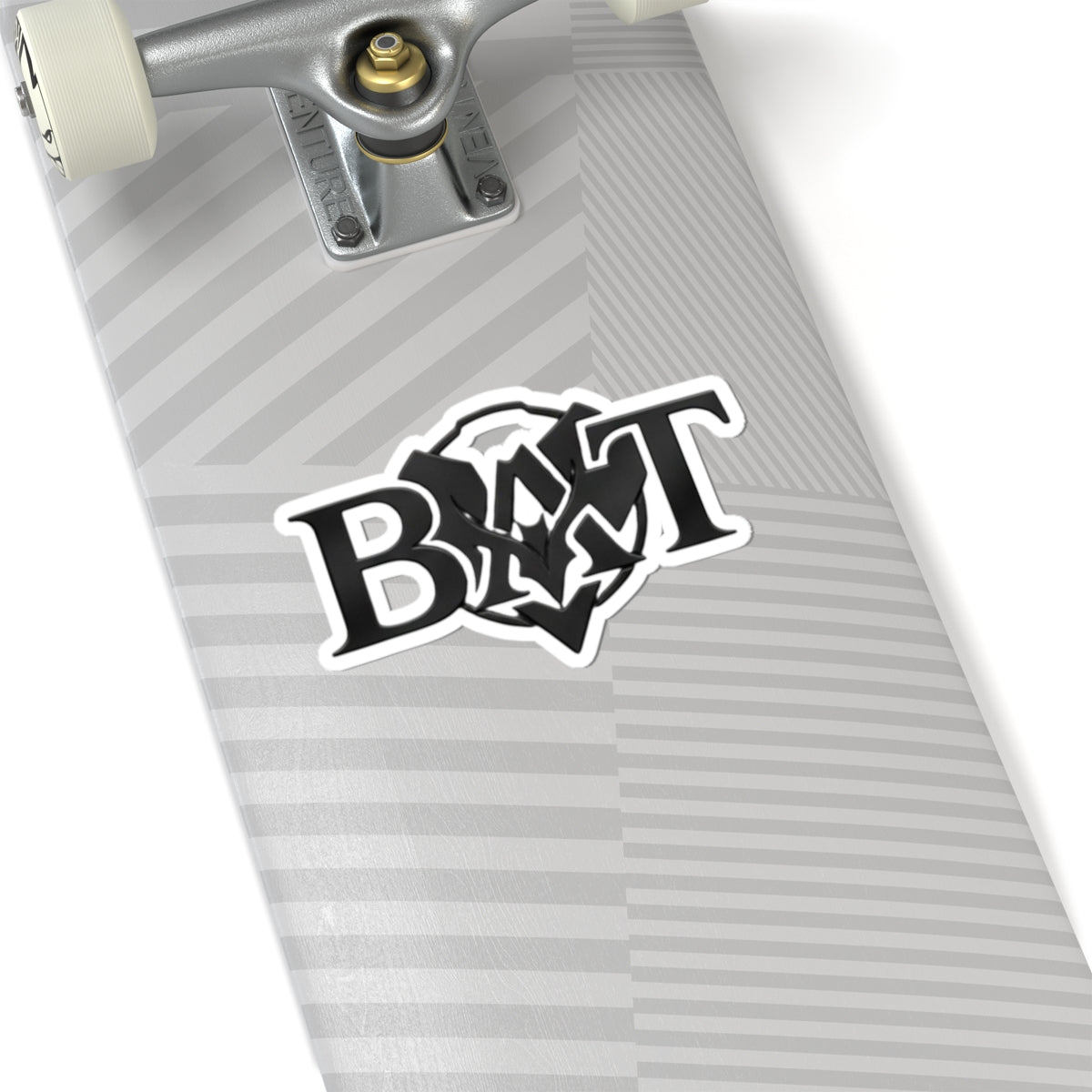 Bat Logo Kiss-Cut Sticker — Gothic Black Emblem Decal for Laptops, Skateboards & Gear
