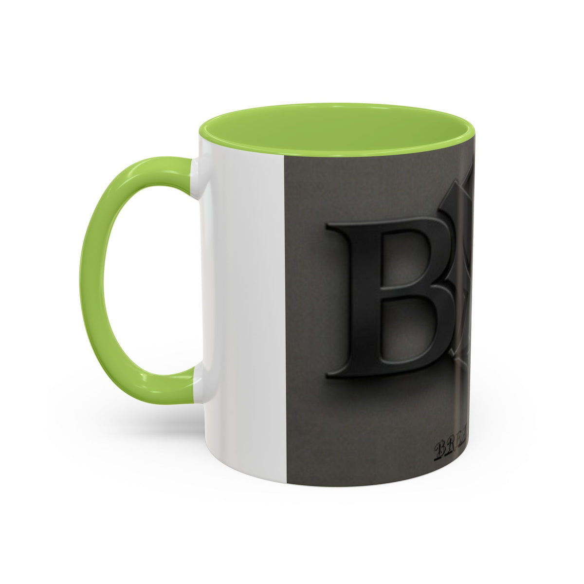 Black Emblem Coffee Mug — Bold 3D Crest Accent Mug