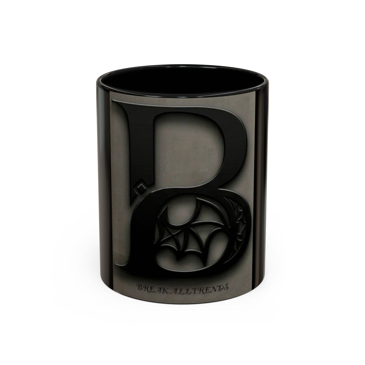 Gothic Letter B Coffee Mug – Monogram Initial Accent Mug (11oz / 15oz)