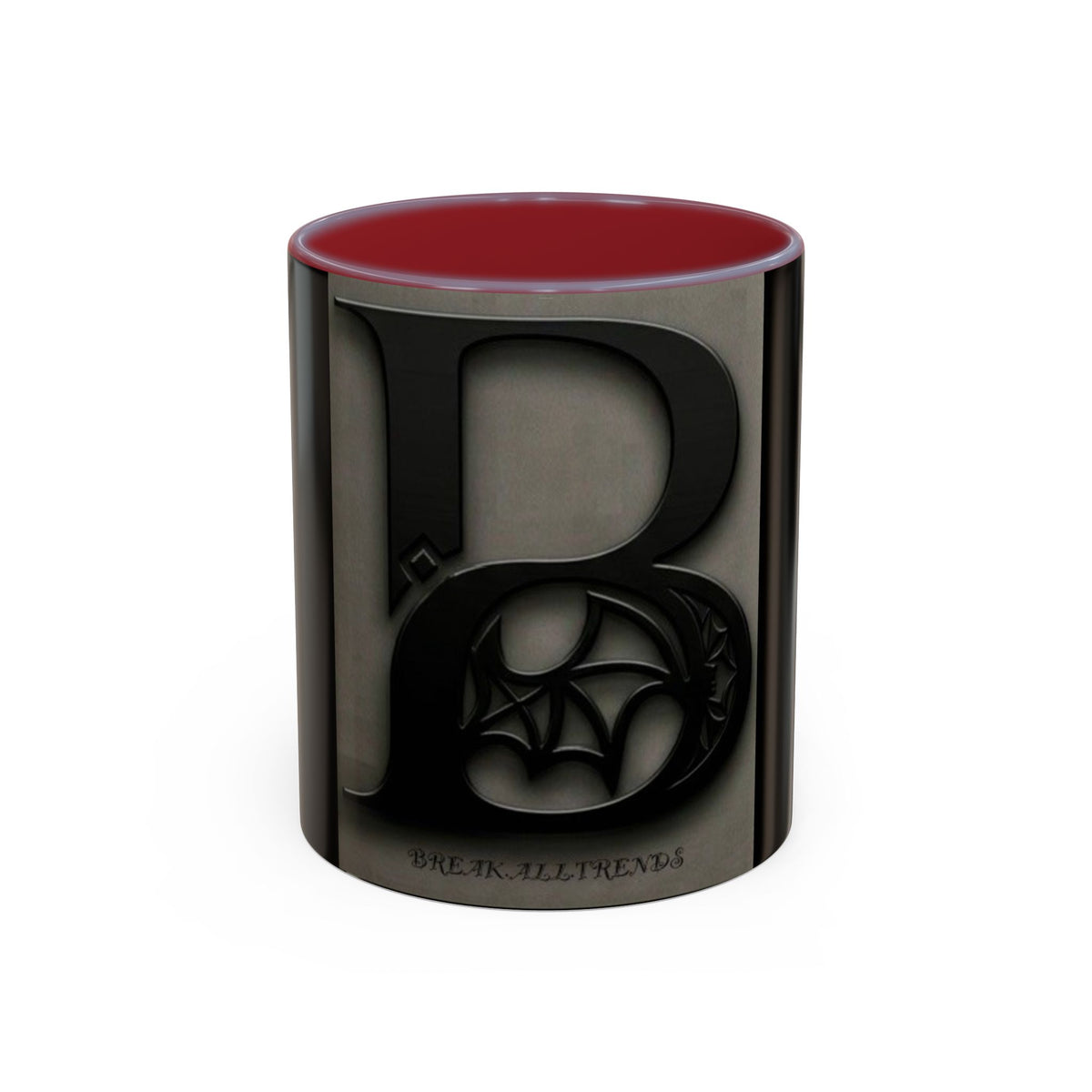 Gothic Letter B Coffee Mug – Monogram Initial Accent Mug (11oz / 15oz)