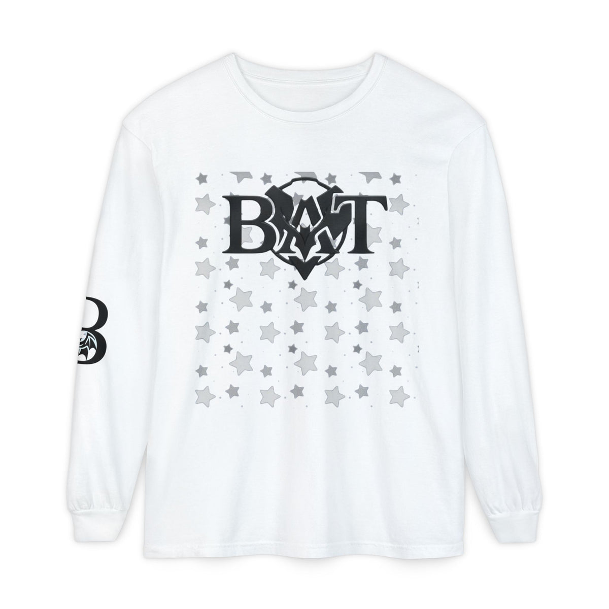 Bat Logo Starfield Long Sleeve Tee