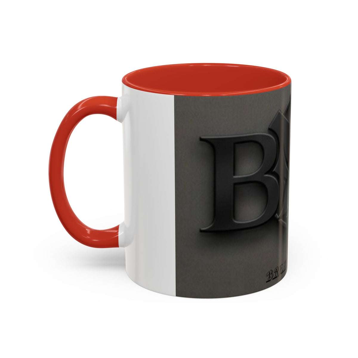 Black Emblem Coffee Mug — Bold 3D Crest Accent Mug