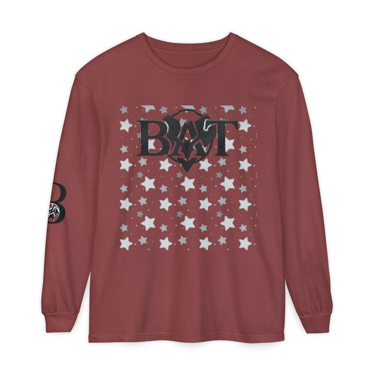 Bat Logo Starfield Long Sleeve Tee