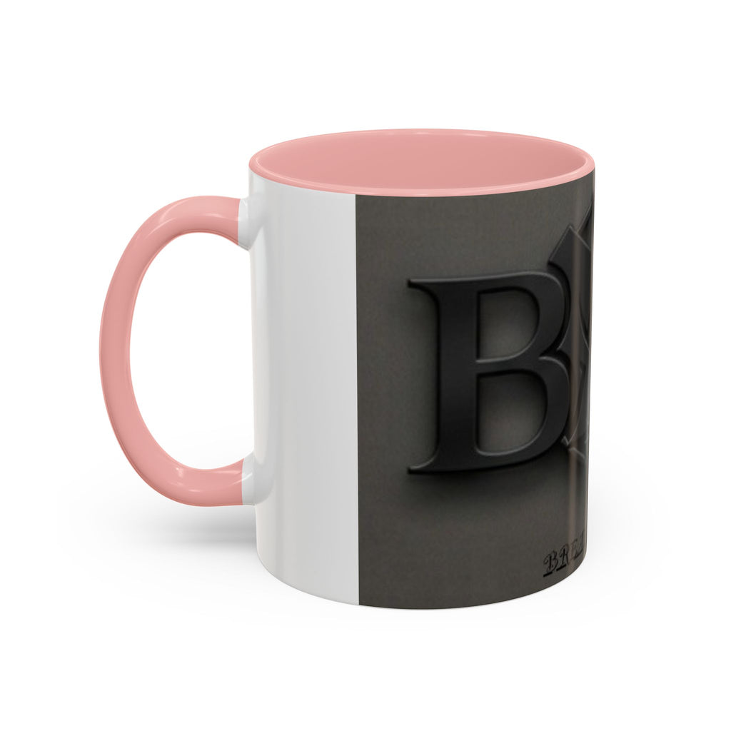 Black Emblem Coffee Mug — Bold 3D Crest Accent Mug