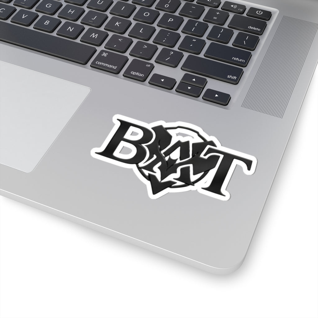 Bat Logo Kiss-Cut Sticker — Gothic Black Emblem Decal for Laptops, Skateboards & Gear