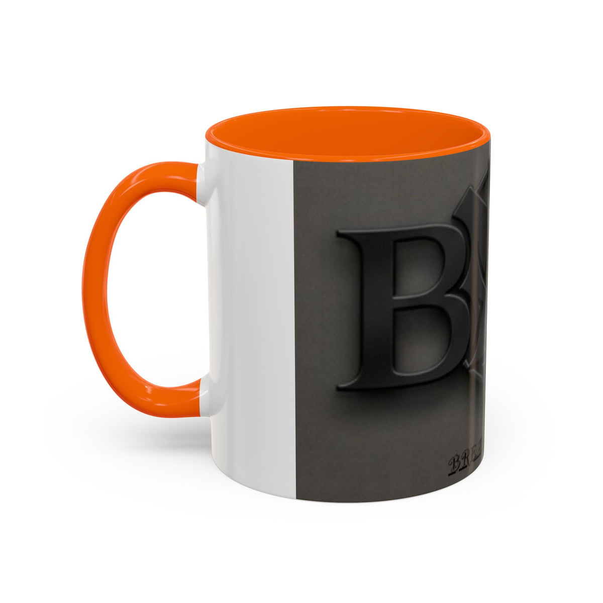 Black Emblem Coffee Mug — Bold 3D Crest Accent Mug